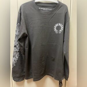 Chrome hearts long sleeve shirt, wore once, size L selling for $105